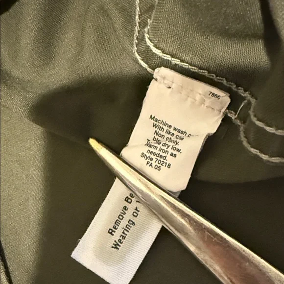 Women Utility Field Safari Cotton Olive Cinched Waist military Jacket Med - Picture 15 of 16